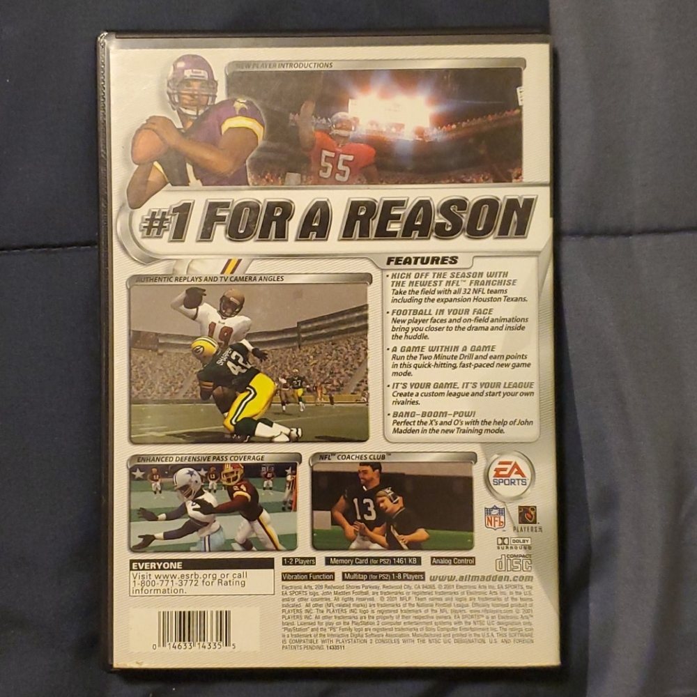 PS2 EA Sports Madden 2002 - Picture 3 of 3
